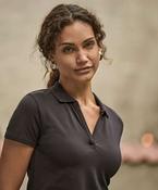Women’s luxury stretch v-neck polo (1409) image