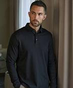 Pima cotton long-sleeve polo (1442) image