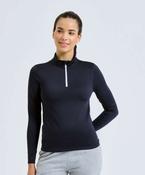 Women's TriDri® recycled long sleeve brushed back ¼ zip image