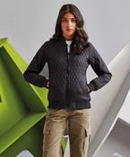Women's quilted flight jacket image