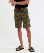 Men’s camo cargo utility shorts image