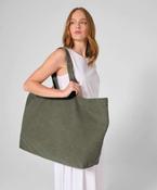 Garment-dyed oversized tote bag image
