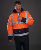 Hi-vis two-tone motorway jacket (HVP302) image