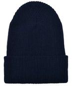 Recycled yarn ribbed knit beanie (1504RY) image