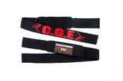 C.G.E Anti-Slip Weight Lifting Straps - Black