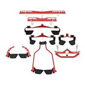 Prime Grip Cable Attachment Handles - Red - Full Set Prime Grips