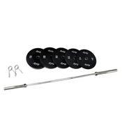CGE 120kg Bumper Plate Bundle With 20kg Olympic Bar image