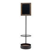 Securit Table Chalkboards - Bottle Display - Brown 44x11x11,3cm - Pack of 5