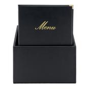 Securit Menu Holders - Boxes Classic - Black 35x28x19,8cm - Pack of 2