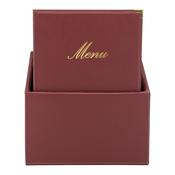 Securit Menu Holders - Boxes Classic - Wine Red 35x28x19,8cm - Pack of 2