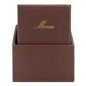 Securit Menu Holders - Boxes Classic - Brown 35x28x19,8cm - Pack of 2