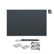 Securit Table Chalkboards - Accessories Tag - Black 29,7x21x0,1cm - Pack of 5