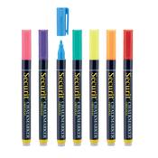 Securit Chalkmarkers - Blister - Assorted Primary 14x1x1,5cm - Pack of 12