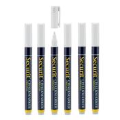 Securit Chalkmarkers - Blister - White 14x1x1,5cm - Pack of 12