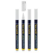 Securit Chalkmarkers - Blister - White 14x1x1,5cm - Pack of 12