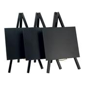 Securit Table Chalkboards - Mini Easel - Black 24,4x15x13,5cm - Pack of 10