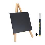 Securit Table Chalkboards - Mini Easel - Beech 24,4x15x13,5cm - Pack of 6