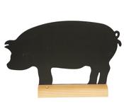 Securit Table Chalkboards - Silhouette Wood - Black 23x34x6 - Pack of 6