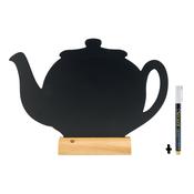 Securit Table Chalkboards - Silhouette Wood - Black 24x32x6cm - Pack of 6