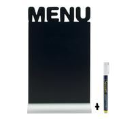 Securit Table Chalkboards - Silhouette Aluminium - Black 34,2x21x6cm - Pack of 6
