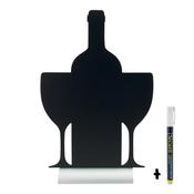 Securit Table Chalkboards - Silhouette Aluminium - Black 34,5x23x6cm - Pack of 6