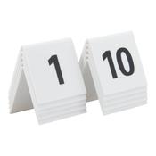 Securit Table Boards - Accessories Signs - White 5,2x5,2x4,5cm - Pack of 6