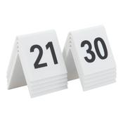 Securit Table Boards - Accessories Signs - White 5,2x5,2x4,5cm - Pack of 6