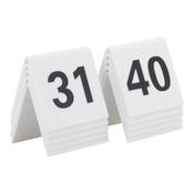 Securit Table Boards - Accessories Signs - White 5,2x5,2x4,5cm - Pack of 6