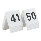Securit Table Boards - Accessories Signs - White 5,2x5,2x4,5cm - Pack of 6
