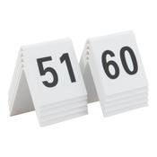 Securit Table Boards - Accessories Signs - White 5,2x5,2x4,5cm - Pack of 6