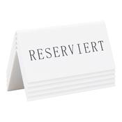 Securit Table Boards - Accessories Signs - White 5x10x4,5cm - Pack of 6