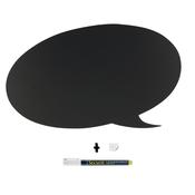Securit Wall Chalkboards - Silhouette - Black 27,3x47x0,3cm - Pack of 6