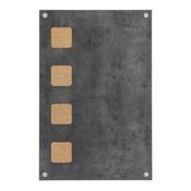 Securit Wall Board - Living Wall Cork/Chalk - Grey 58x38x1,5cm