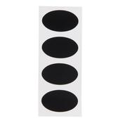 Securit Self Adhesive Chalkboard - Stickers - Black 4,7x8x0,004cm - Pack of 12