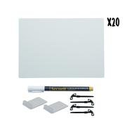 Securit Table Chalkboards - Accessories Tag - White 14,3x10,5x0,1cm - Pack of 5