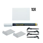 Securit Table Chalkboards - Accessories Tag - White 7,4x5,2X0,1cm - Pack of 5