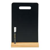 Securit Table Chalkboards - Silhouette Wood - Black 33,5x21x6cm - Pack of 6