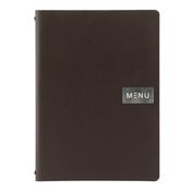 Securit Menu Holders - Leather - Brown 33,2x24,6x0,5cm - Pack of 10