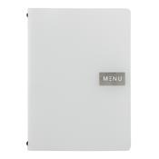 Securit Menu Holders - Leather - White 33,2x24,6x0,5cm - Pack of 10