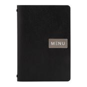 Securit Menu Holders - Leather - Black 25,3x17,7x0,8cm - Pack of 10