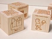 QR Code Block Natural 5 sides Branded 10-1000