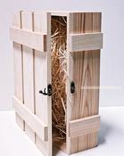 Rustic 3 Bottle Box - Natural x 25