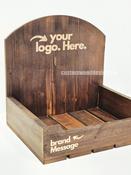 Dark Pine Crate-Style Counter top Display