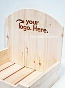 Natural Pine Crate-Style countertop Display
