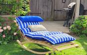 Rocking Lounger – FSC® Wooden Recliner with Reversible Outdoor Cushion image