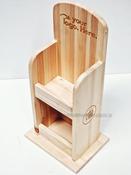 Natural Pine Mini Two-Tier Countertop Display