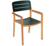 LODGE Aluminium &amp; Teak Armchair