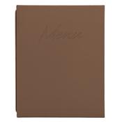 Securit Menu Holders - Signature Menu Holder A4 in Brown 25x31,5x2cm - Pack of 10 image