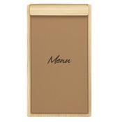 Securit Menu Holders - Signature Clipboard A45 in Beech 18,5x32x1,5cm - Pack of 10