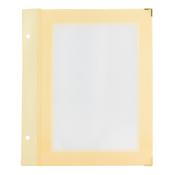 Securit Menu Holders - A5 Wood Menu Holder Inserts in Beige/Ivory 20x23,5x0,5cm - Pack of 10 image